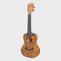 'Traditional Series' Solid Birdseye Maple Top Cutaway Concert Ukulele with Gig Bag (Natural Satin)