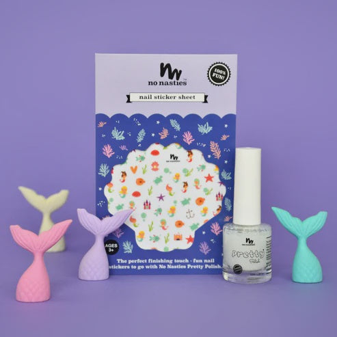 No Nasties Nail Sticker Sheet - Mermaids