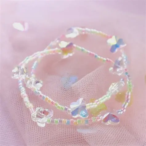Crystal Butterfly BFF Bracelet