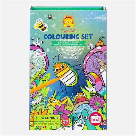 Colouring Set Backyard Bugs