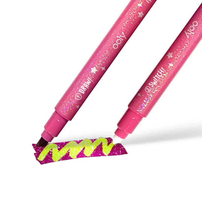 Switch-eroo Sparkle Color Changing Markers