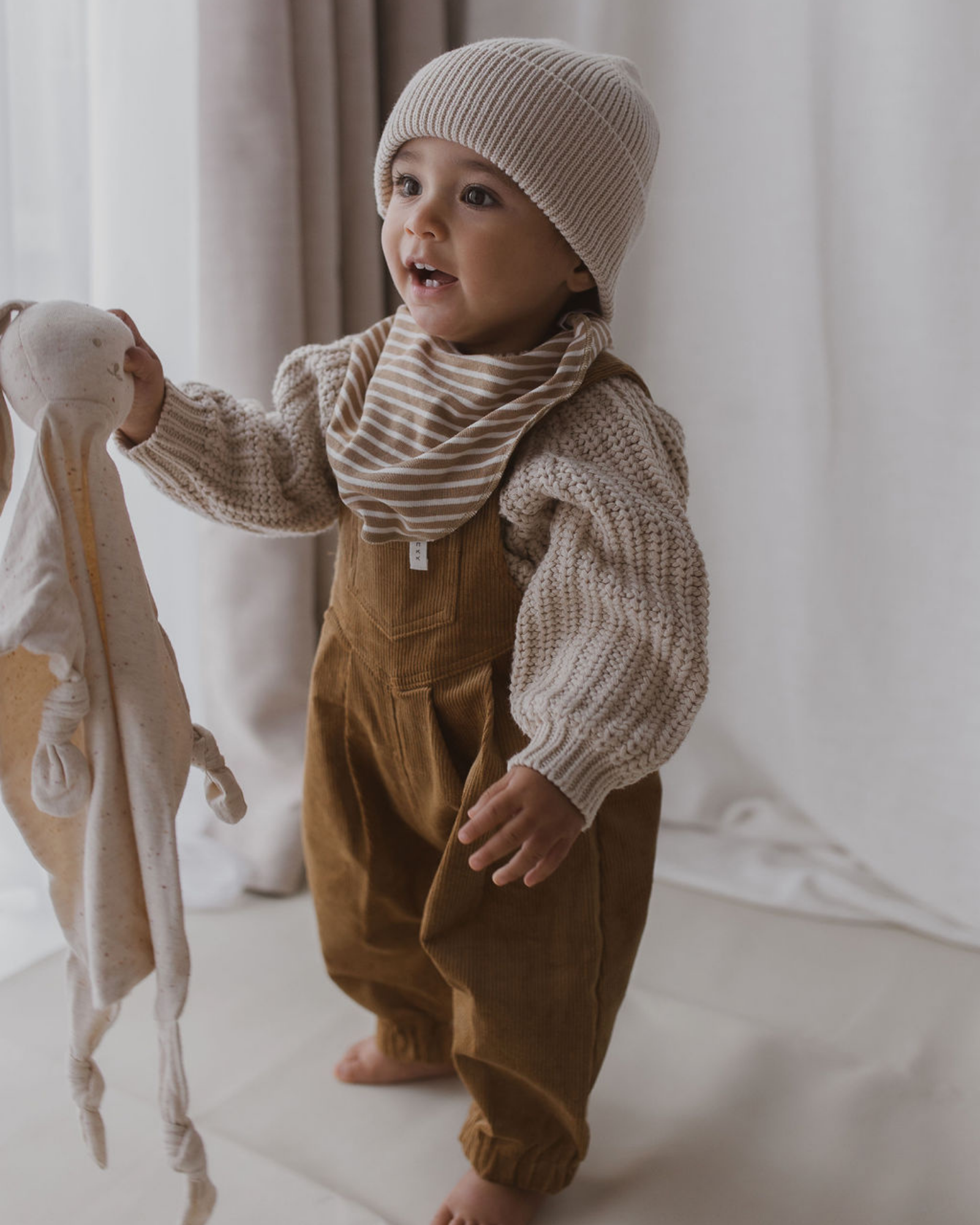 Susukoshi Knit Pullover in Soy Milk - The Toy Station