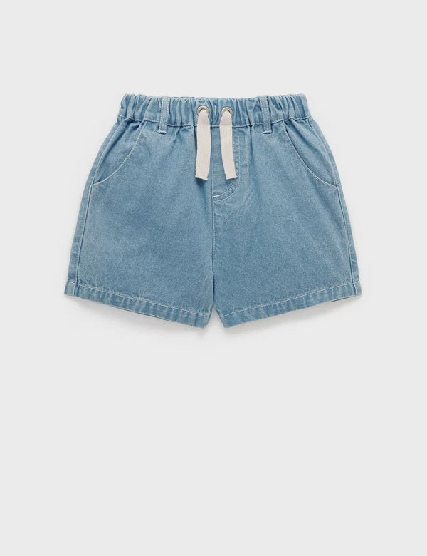 Pull On Denim Shorts