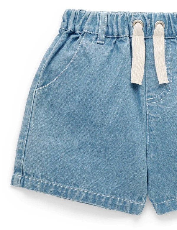 Pull On Denim Shorts