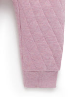 Purebaby Quilted Track Pants - Hyacinth Melange