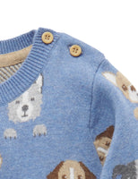 Purebaby Doggy Jaquard River Friends Jumper