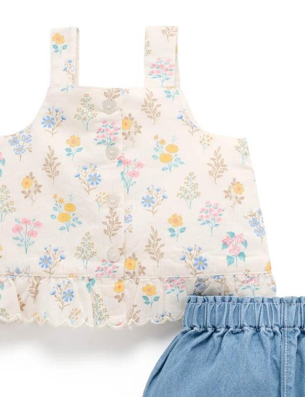 Posy Chambray Set