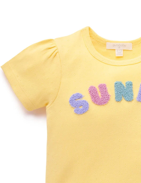 Sunny Pointelle Tee
