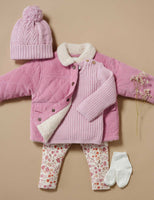 Purebaby Corduroy Sherpa Jacket - Hyacinth