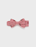 Festive Gingham Bow Headband