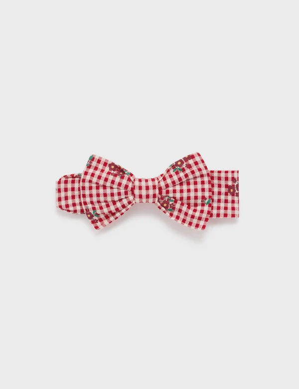 Festive Gingham Bow Headband