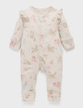 Kitten Printed Zip Growsuit