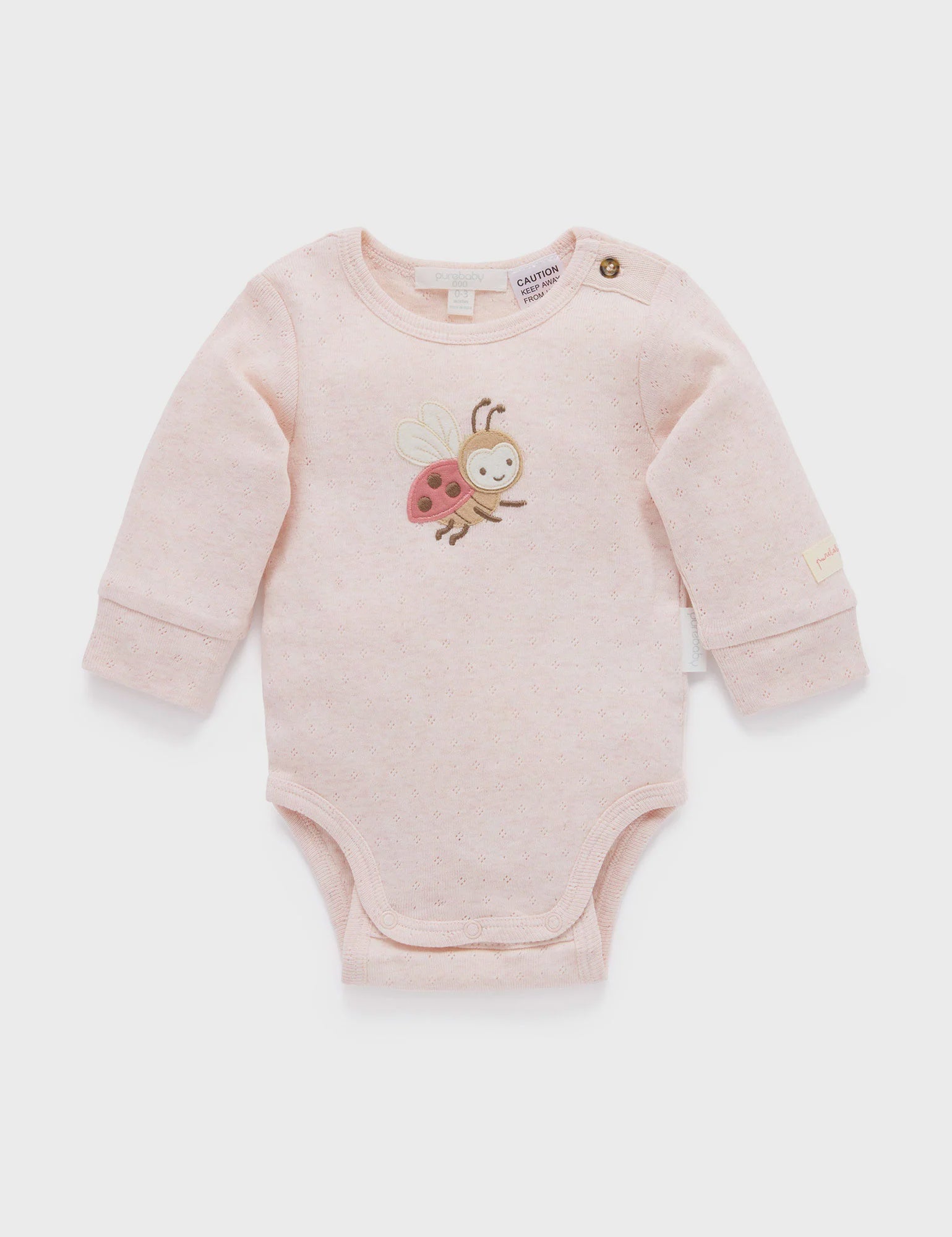 Ladybird Applique Bodysuit