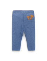 Purebaby Thick Leggings - Canal Melange