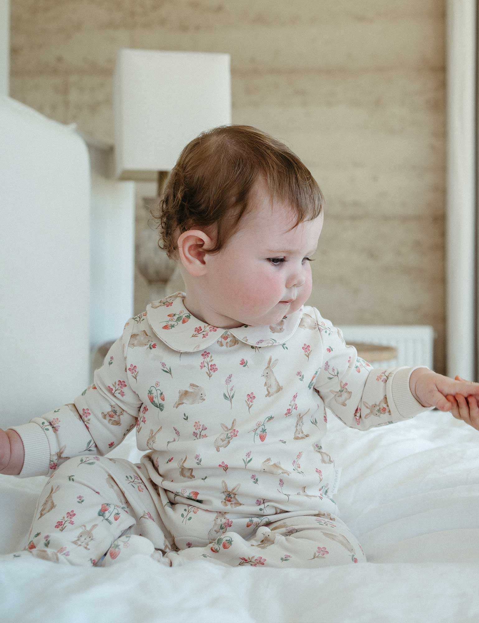 Thick Bunny Growsuit - Bunny Garden Print - The Toy Station