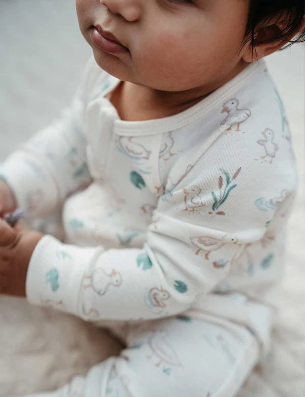 Goose Printed Zip Growsuit