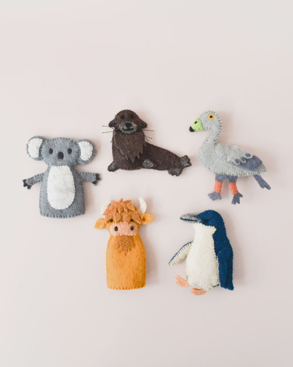 Australian Phillip Island Animals Finger Puppets Set