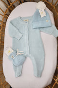 Chunky Knit Romper | Traditional Blue