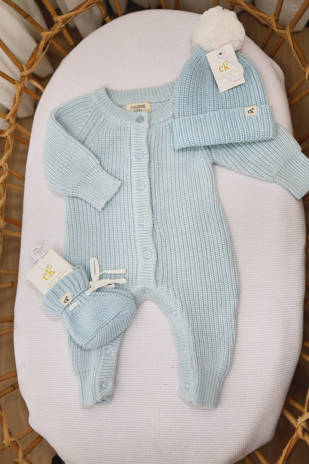 Chunky Knit Romper | Traditional Blue
