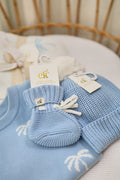 Baby Knit Booties | Ocean