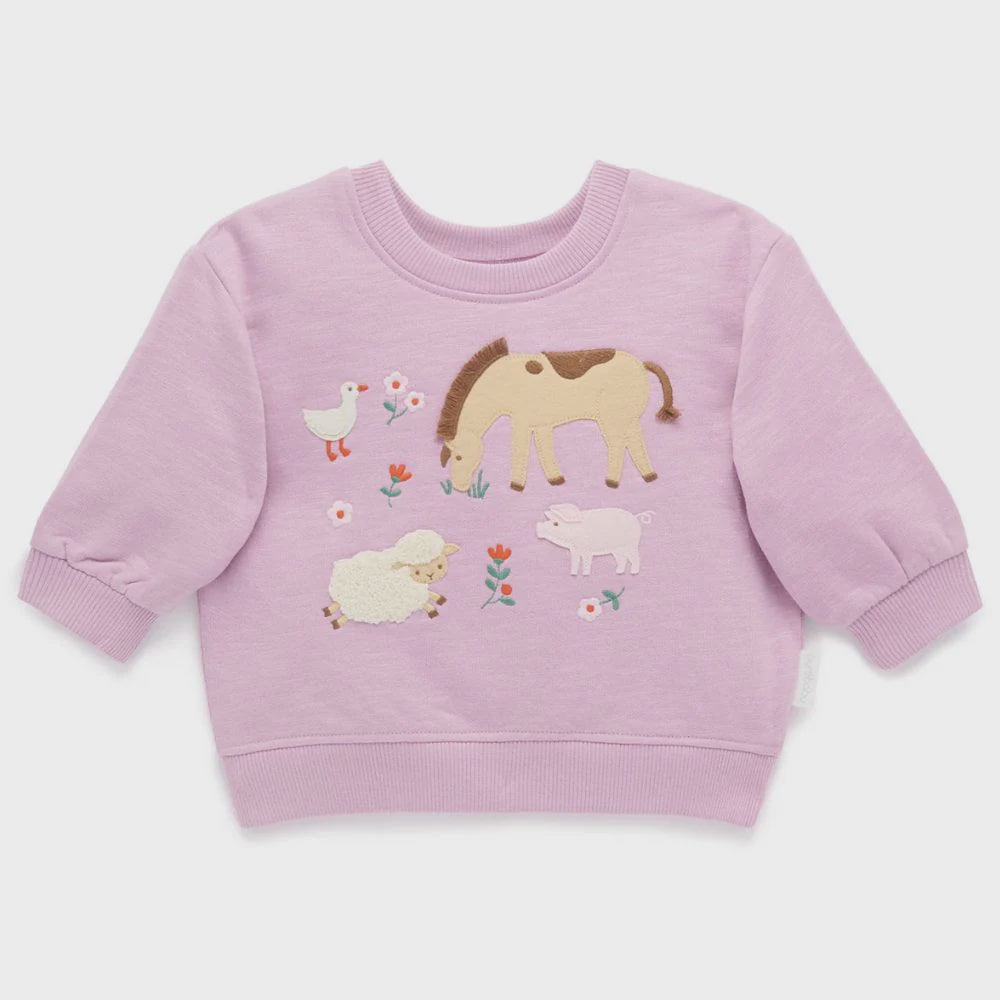 Embroidered Windcheater - Lavender - The Toy Station