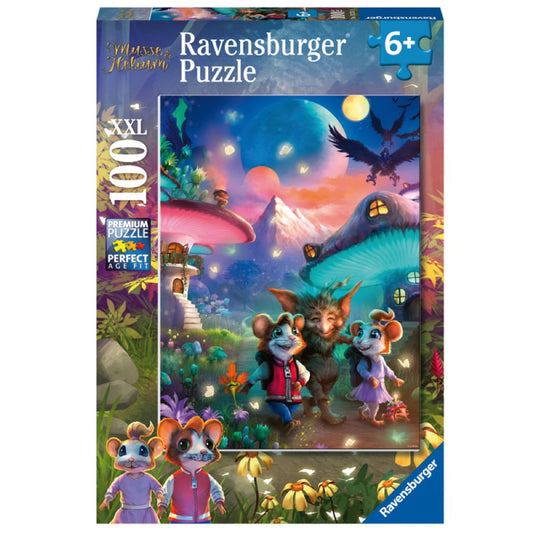 Ravensburger XXL 100pc Puzzle Enchanting Mushroom Town - The Toy Station
