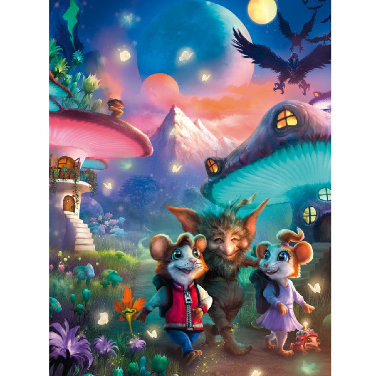 Ravensburger XXL 100pc Puzzle Enchanting Mushroom Town - The Toy Station