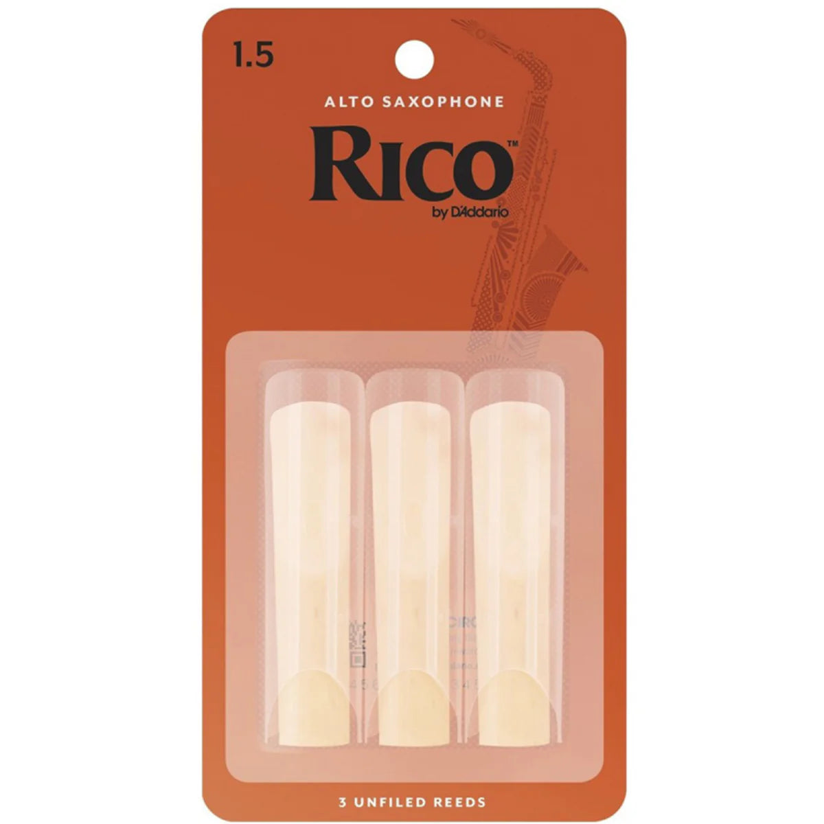 Rico Size 1.5 Alto Saxophone Reeds 3pk - The Toy Station