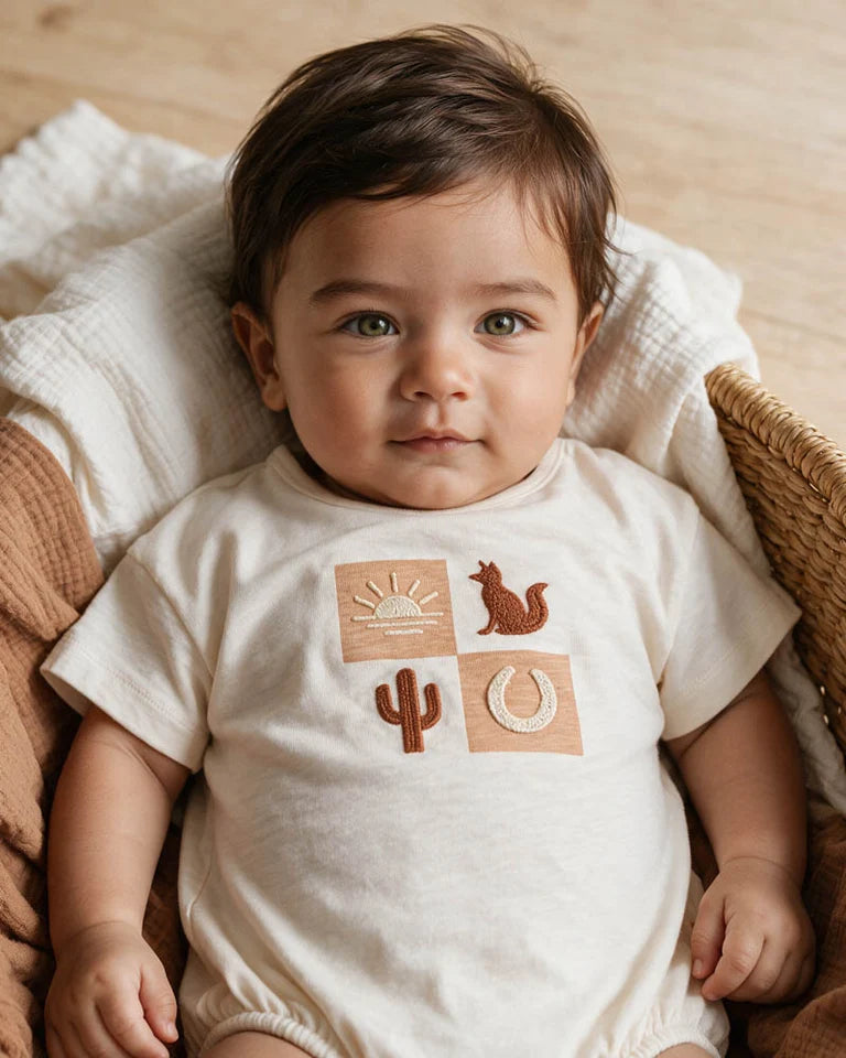 PHOENIX ORGANIC TUFTED BODYSUIT