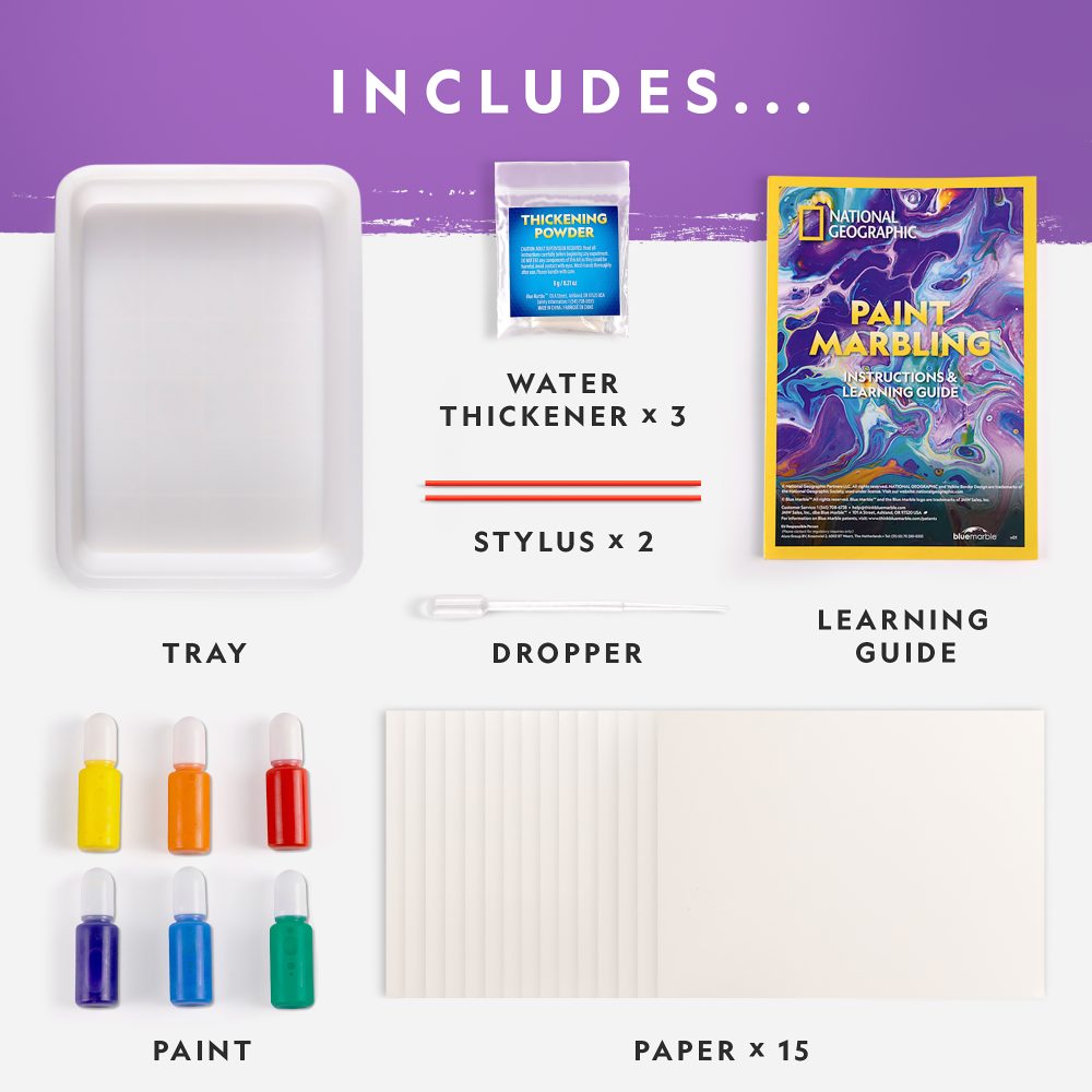 National Geographic Paint Marbling Craft Kit - The Toy Station