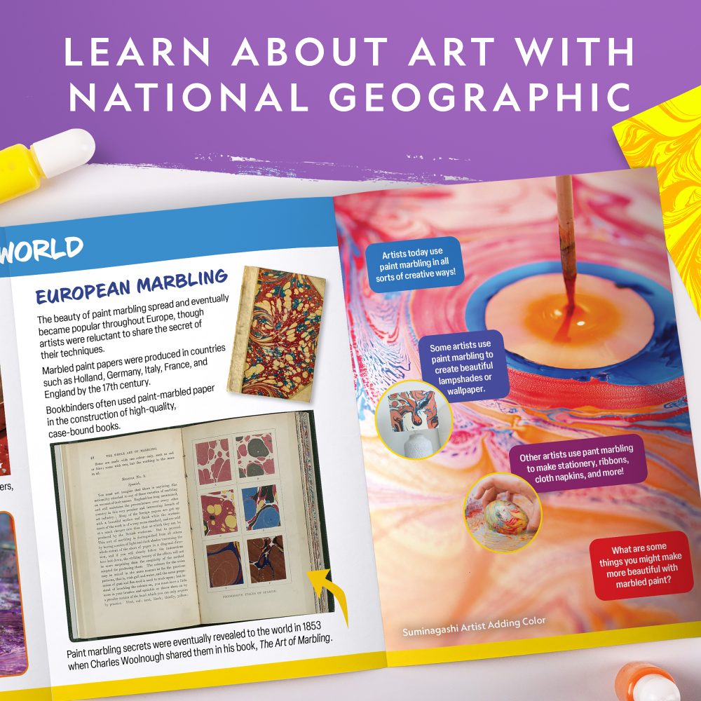 National Geographic Paint Marbling Craft Kit