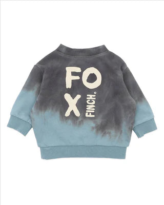 Fox & Finch TEAL DIP DYE SWEATSHIRT