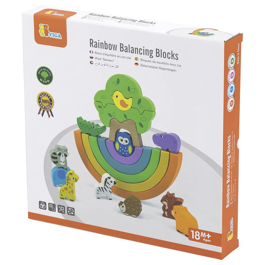 VIGA Rainbow Balancing Blocks - The Toy Station