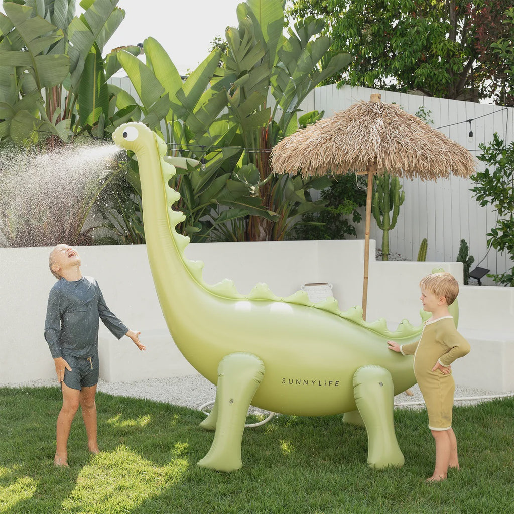 Inflatable Giant Dino Sprinkler - Green