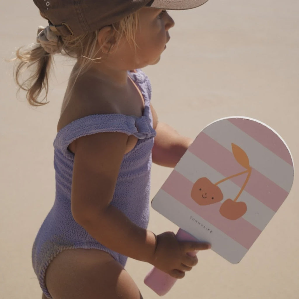 Kids Velcro Beach Bats Cotton Candy Cherry