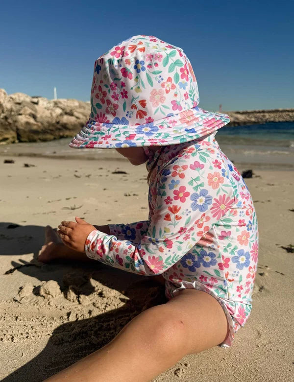Wildflower Broad Brim Swim Hat