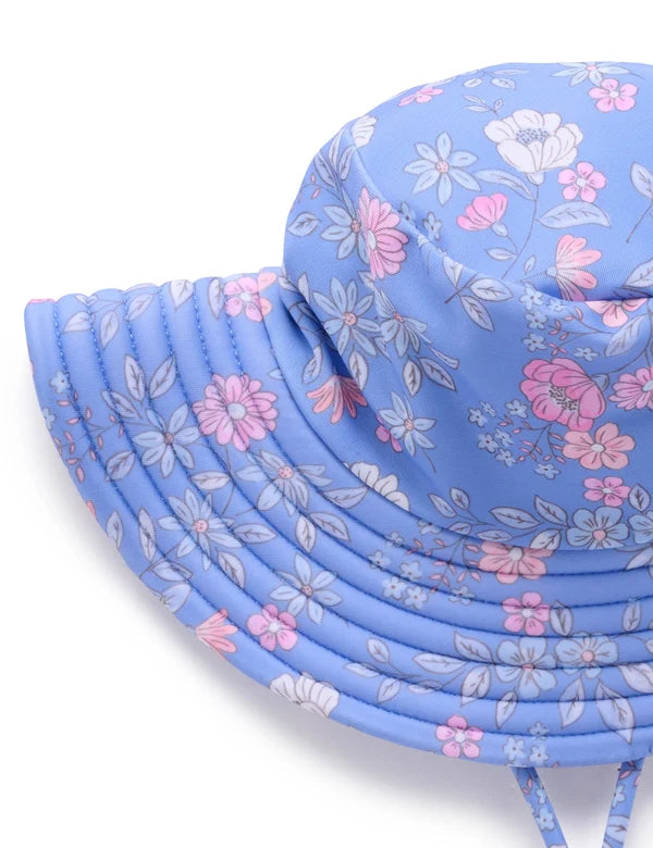 Peony Broad Brim Swim Hat