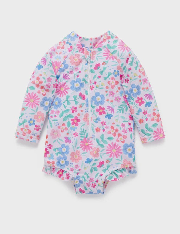 Wildflower Long Sleeve Swimsuit