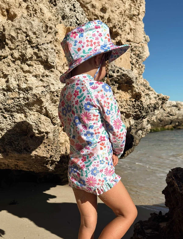 Wildflower Long Sleeve Swimsuit
