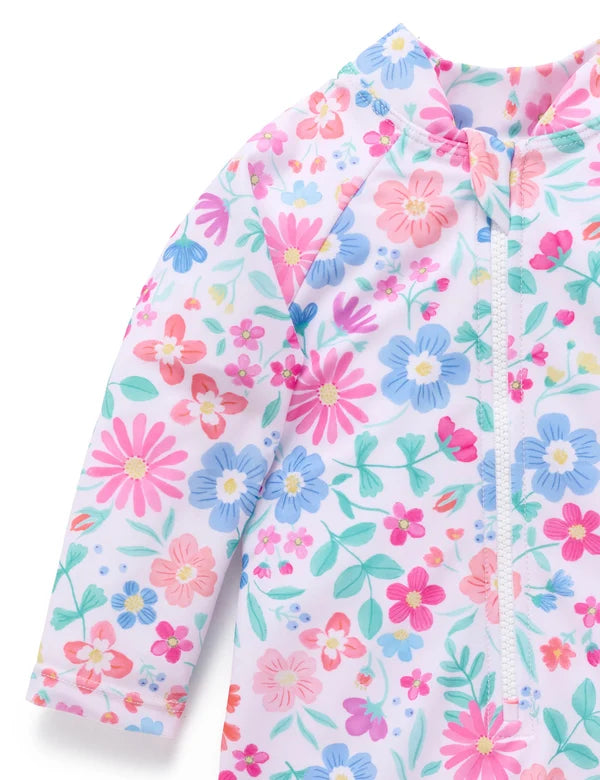 Wildflower Long Sleeve Swimsuit