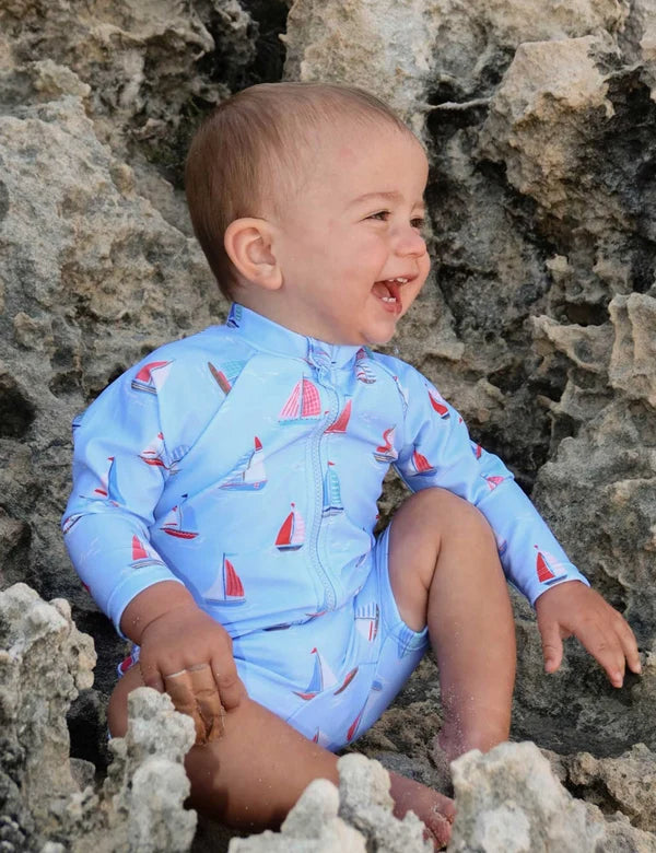 Sail Away Long Sleeve Rashie Sunsuit