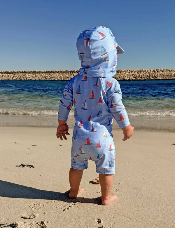 Sail Away Long Sleeve Rashie Sunsuit
