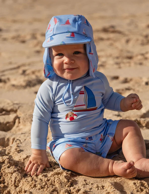 Sail Away Board Short & Rashie Set