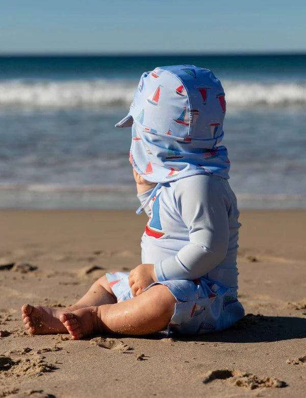 Sail Away Board Short & Rashie Set