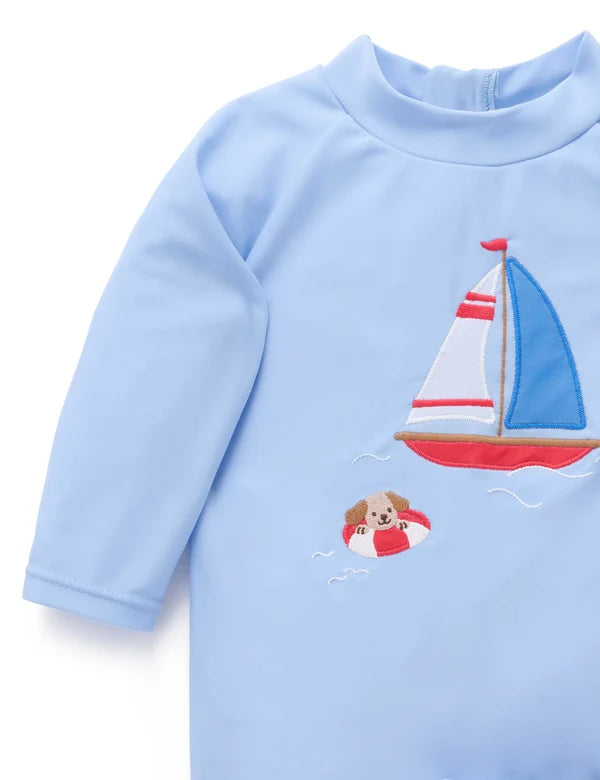 Sail Away Board Short & Rashie Set