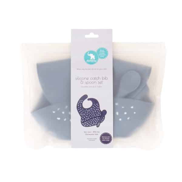 All4Ella Silicone Bib & Spoon - The Toy Station