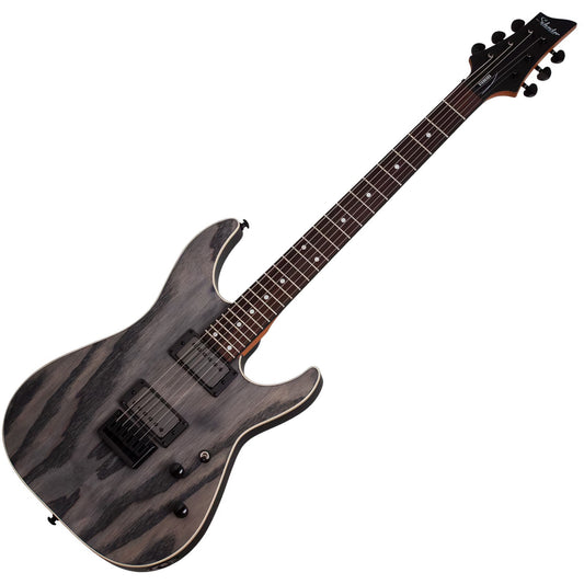 Schecter C-1 Standard Electric Guitar in Charcoal Satin
