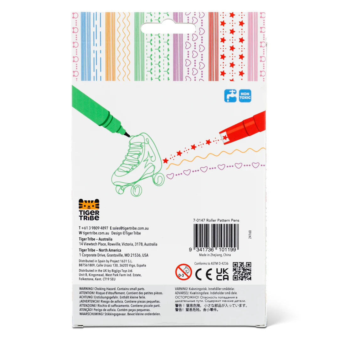 Tiger Tribe Roller Pattern Pens - The Toy Station