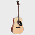 Saga '700 PRO Series' Solid Top Dreadnought Acoustic Guitar (Natural)