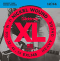 D'Addario EXL145 Nickel Wound Electric Strings w/ Plain 3rd - Heavy (12-54)
